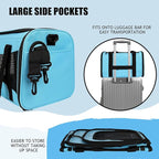 Pet Carriers Soft-Sided Airline Approved Carrier Bag for Small Cats Dogs (Medium,Blue)