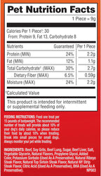 Pup-Peroni Dog Treats, Triple Steak Flavor, 5.6 Ounce (Pack of 8), Ribeye, Top Sirloin, NY Strip Flavors