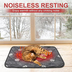 BEAUTYZOO Self Warming Cat Bed Pad, Self Heating Dog Bed Mat, Heated Cat Bed for Indoor Outdoor Cats, Thermal Warmer Pet Pad for Kitten Puppy Washable Non-Slip Chew Proof, 1 Pack 28 x 45 Inches Gray