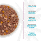 Tiki Cat Aloha Friends Tuna Wet Food Variety Pack, 5.5 oz., Count of 8