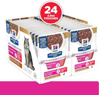 Hill's Prescription Diet Gastrointestinal Biome + Stress Chicken & Carrot Stew Wet Cat Food, 24 x 2.8 oz Pouches