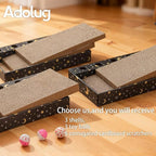 3 Packs in 1 Cat Scratch Pad – Cat Scratcher Cardboard to Protect Furniture,Each Cat Scratching Board with 2 Corrugated Cardboard Pads & Playful Bell