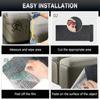 2Pack Total 78.7"x15.8" Cat Scratch Mat for Cat Couch Furniture and Wall Protector | Trimmable Self-Adhesive Carpet Climb Cat Scratcher for Covering Cat Tower and Replacement Pads (Dark Grey)