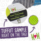 SAGEFINDS Hugglehounds® Trout Knottie® Tuffut Dog Toy | Squeaky Chew Toy | Plush Crinkle Toy | Small, Medium, Large Size Dogs