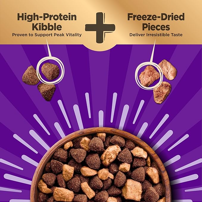 Wellness CORE+ (Formerly RawRev) Natural Grain Free Dry Dog Food, Wild Game Duck, Wild Boar & Rabbit with Freeze Dried Lamb, 4-Pound Bag