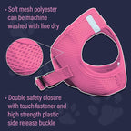 Doggie Design Dog Harness - No Choke Dog Harness, Dog Vest, Mesh Polyester, Pet Harness, Simple Step in and Go Design, Harness for Dog - Candy Pink, L