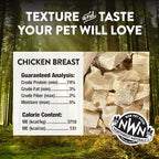 Northwest Naturals Raw Rewards Freeze-Dried Chicken Breast Treats for Dogs and Cats - Bite-Sized Pieces - Healthy, 1 Ingredient, Human Grade Pet Food, All Natural, Proudly Made in USA, 10 Oz