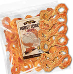 Gootoe Turkey Tendon Dog Treats, Rope (S) 1 lb, USA-Sourced Turkey Tendon, Natural Snack, Premium Puppy Chews, Hypoallergenic, Reseal Value Bags, Size for Small Dogs