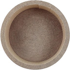 FluffyDream ScratchMe Cat Scratcher Post & Board, Round Cat Scratching Lounge Bed, Durable Pad Prevents Furniture Damage, 17.32'' x 17.32''x 6.11''