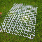 10 Pack Cat Scat Mat – 17 x 14 Inch Flexible Plastic Spike Mats, Cat Deterrent Pad for Indoor Outdoor Furniture & Garden Use, Keep Cats Out of Yard (White)