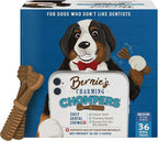 Bernie's Charming Chompers - Daily Dental Chews for Dogs 26-50 Lbs. - 36 Count - Cleans Teeth, Freshens Breath, + Boosts Oral-Gut Microbiome. Easy to Digest, Supports Healthy Digestion Naturally
