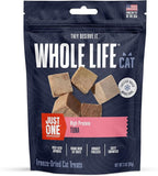 Whole Life Cat Just One Tuna Freeze Dried Cat Treats - Human Grade High Protein Food, Healthy Training Snacks, Freeze Dried Tuna Food Toppers, USA Made Natural Treats - 3 oz (Pack of 1)