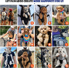 Pawaboo Pet Carrier Backpack, Adjustable Pet Front Dog Cat Carrier Backpack Travel Bag, Legs Out, Easy-Fit for Hiking Traveling Camping for Medium Small Cats Dogs Puppies, Large, Colorful Strips