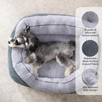 INVENHO Large Dog Beds Large Sized, Washable Orthopedic Warming Soft Sleeping Durable with Anti-Slip Bottom