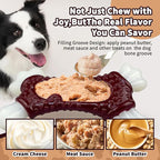 Dog Toys for Aggressive Chewers, Indestructible Dog Chew Toy for Large Dogs, Tough Dog Toys to Keep Them Busy for Small Medium Large Breed, Dog Chew Bone Toy, Bacon Flavor (Red Bone)