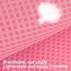 shudyear Summer cat Chest Harness and Leash, Anti-Escape Adjustable Soft mesh cat Leash and Chest Harness Set for All Types of Cats cat Vests(Size M,Pink)