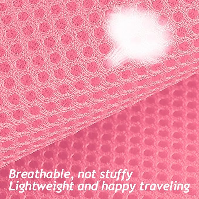 shudyear Summer cat Chest Harness and Leash, Anti-Escape Adjustable Soft mesh cat Leash and Chest Harness Set for All Types of Cats cat Vests (Size XL,Pink)