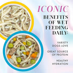 Pamper Like Paris Natural Wet Dog Food, Chicken Recipes Cooked in Broth Variety Pack (2.75oz Cup, Pack of 10)