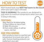 K&H Pet Products Heated Thermo-Kitty Fashion Splash Indoor Cat Bed, Orthopedic Foam Base Heated Bed for Dogs or Cats with Removable Waterproof Heater, Mocha Small 18 Inches Round