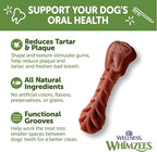WHIMZEES Wellness Daily Brushzees Dog Dental Treats, Natural Chews, Extra Small Size Stick, (28 Count)