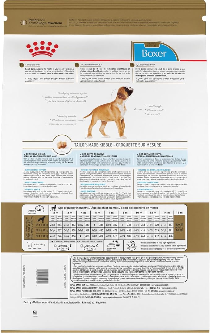 Royal Canin Breed Health Nutrition Boxer Puppy Dry Dog Food, 30 lb Bag