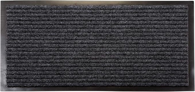 2 Pack Multi-Purpose 30x15 Tray with a Bonus Doormat for Boots, Shoes, Plants, Pet Food, Pet Cage, Litter Box. Decorative Large Boot Tray with Lip/Sides for Indoor/Outdoor Entryway