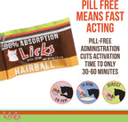 Cat Hairball Support - Cat Grooming Supplies Remedy - Beeswax & Cod Liver Oil Hairball Control - Skin Supplement - Gel Packets - 30 Use