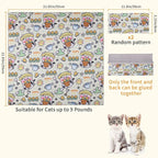 Cat Wrap for Grooming,Cat Wrap for Cutting Nails,Self-Adherent Soft Cat Blanket，Restrain The Cat to Keep Calm,Anti-Bite, Anti-Scratch, Wrap Anti-Escape Grooming Bags for Cats (Within 9lbs)