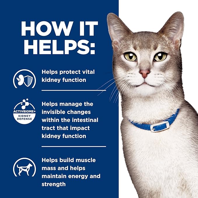 Hill's Prescription Diet k/d Kidney Care with Chicken Wet Cat Food, Veterinary Diet, 5.5 oz. Cans, 24-Pack