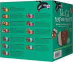 Tiki Cat Seafood Selects, Ultimate Variety Pack, 36 High Protein Servings with Real Flaked Fish, Wet Cat Food Mega Pack, 2.8 and 3 oz. Cans (Pack of 36)