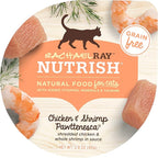 Rachael Ray Nutrish Natural Wet Cat Food, Chicken & Shrimp Pawttenesca Recipe, 2.8 Ounce Cup (Pack of 12), Grain Free (6303370281)