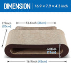FluffyDream 2in1 Cat Scratcher Cardboard Lounge Bed, Cat Scratching Board, Durable Board Pads Prevents Furniture Damage