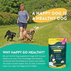 Dog Gut Health Probiotics Supplement | Improves Digestive Health and Immune System Support for Dogs and Puppies | All Natural Ingredients Tasty Kibble Dog Food Topper | 60 Count Pack