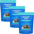 A Better CHEW – Wild Caught Cod Skin Dog Treats | Sourced and Made in The USA, Single Ingredient, Dehydrated | Natural, Healthy Alternative to Rawhides + Bully Sticks, Long Lasting Chew