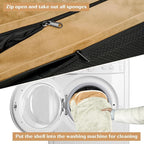 Comfort Expression Extra Large Dog Beds, XL Dog Beds Waterproof, Orthopedic Washable Dogs Beds with Bolster, Pet Sofa Couch with Removable Cover & Non-Slip Bottom(X-Large,Khaki)