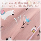 ANWA 2 Pack Cat Recovery Suit - Breathable Cat Onesie for Cats After Surgery Female, Kitten Surgery Recovery Suit Female Abdominal Wounds