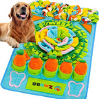 Pet Snuffle Mat for Dogs Sniff Mat Nosework Feeding Mat Slow Feeder Interactive Dog Puzzle Toys for Training and Stress Relief Encourages Natural Foraging Skills (31''x19''（Blue）)