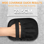 Electrostatic Pet Hair Remover Glove, Reusable Pet Hair Removal Glove for Dog & Cat Grooming, Double Sided Static Pet Hair Fur Remover Tool Mitt Gloves, Pet Hair Cleaning Glove for Dogs & Cats (2PCS)