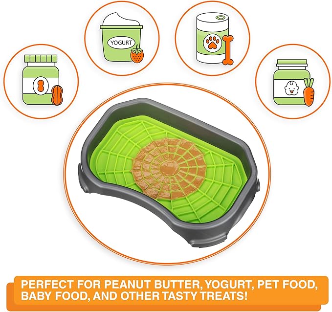 Neater Pet Brands - Pets - Neat-LIK Pad with Mess-Proof Tray Keeps Floors Clean