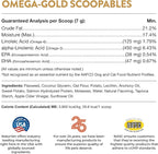NaturVet Scoopables Omega-Gold Anchovy Oil & Salmon Supplement For Dogs and Cats - Supports Healthy Skin & Coat Plus DHA, EPA, Omega-3, & Omega-6 - Anchovy & Salmon Flavored For Dog and Cat | 11oz Bag
