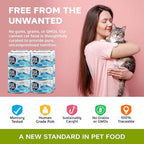 Minced Tuna and Tuna Loin Wet Canned Cat Food, 100% Mercury-Tested, Moist Can Fish for Cats, Grain-Free, Protein, Non-GMO, 3oz, Pack of 12