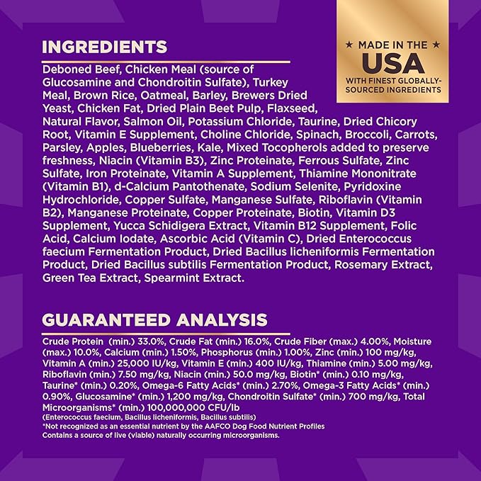 Wellness CORE+ (Formerly RawRev) Dry Dog Food with Freeze Dried Pieces, Wholesome Grains, High Protein, Natural, Beef & Barley Recipe, (4-Pound Bag)