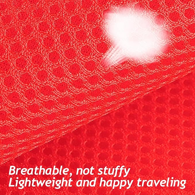 shudyear Summer cat Chest Harness and Leash, Anti-Escape Adjustable Soft mesh cat Leash and Chest Harness Set for All Types of Cats cat Vests(Size XL,Red)