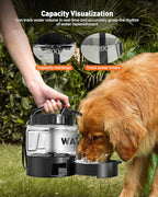 Portable Dog Water Bottle Bowl - 56 oz Travel Water Bowl Dispenser for Dogs Leak Proof, Suitable for Large Pet Drinking, A Must Have for Outdoor, Camping, Walking, Beach, Hunting, and Other Scenes