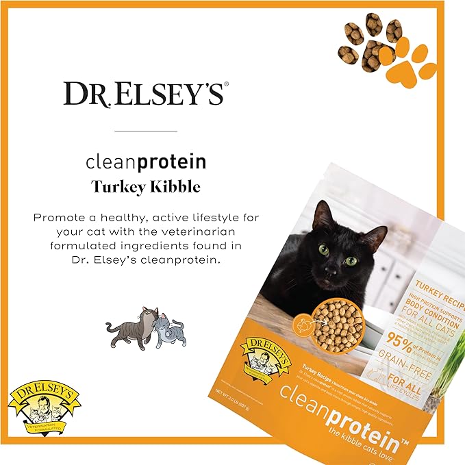 Dr. Elsey's cleanprotein Turkey Cat Kibble 6.6 lb Bag