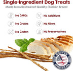 Riley's Chicken Sticks for Dogs - Natural USA Sourced Single Ingredient Dehydrated Real Meat Chicken Slims Jerky Treats, Made in The USA - 6 oz