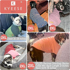 KYEESE 2Pack Dog Sweater Pullover Pets Clothes Soft Pets Sweaters Stretchy Pet Fleece Sweater Dogs Sweatshirt with Sleeves Comfy Dog Sweaters for Large Dogs Lightweight Pet Coat for Cold Weather