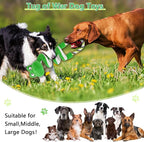 Interactive Squeaky Dog Toys with Pull Rope, Large Dog Tug of War Toy, Plush Puppy Chew Toys for Dental Health, Great for Small, Medium and Big Dogs