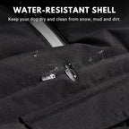 Spark Paws Dog Winter Jacket, Water-Resistant Coat, Warm Reflective Windproof Fleece-Interior, for Medium and Large Dogs - Black - M