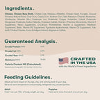 Jinx Premium Wet Dog Food Cans - Chicken & Vegetables Pate - Grain-Free Canned Dog Food Pate & Topper with Real Ingredients & No Fillers - All Life Stages, Breeds & Sizes - 12-Pack, 13 Oz